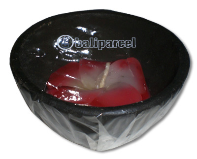 Hibiscus Candle In Teracotta