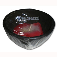 Hibiscus Candle In Teracotta
