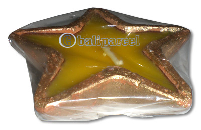 Star Candle In Terracotta