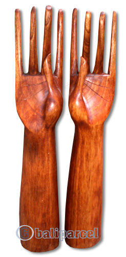 Wooden Ring Display Set Of 2, Handmade From Hibiscus Wood