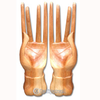 Wooden Ring Display Set Of 2, Handmade From Hibiscus Wood