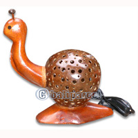 Handcrafted Bali Lamp, From Coconut Shell