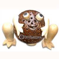 Handcrafted Bali Lamp, From Coconut Shell