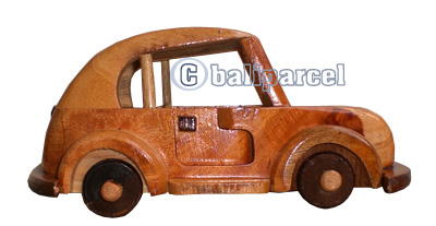 Wooden Miniatur Car, From Mahogany Wood