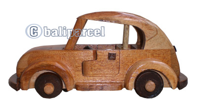 Wooden Miniatur Car, From Mahogany Wood