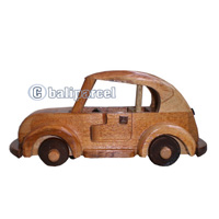 Wooden Miniatur Car, From Mahogany Wood