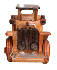 Wooden Miniatur Car, From Mahogany Wood