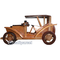 Wooden Miniatur Car, From Mahogany Wood