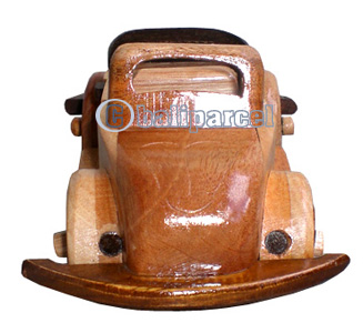 Wooden Miniatur Car, From Mahogany Wood