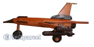 Wooden Miniatur Airplain, From Mahogany Wood