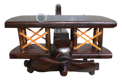Wooden Miniatur Airplain, From Mahogany Wood