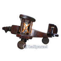 Wooden Miniatur Airplain, From Mahogany Wood