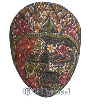 Wooden Panji Mask, Hand Carved From Albesia Wood
