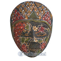 Wooden Panji Mask, Hand Carved From Albesia Wood