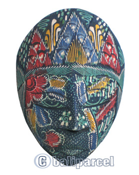 Wooden Panji Mask, Hand Carved From Albesia Wood
