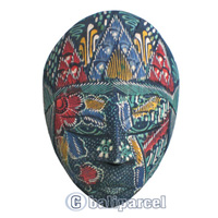 Wooden Panji Mask, Hand Carved From Albesia Wood