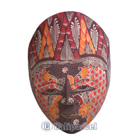 Wooden Panji Mask, Hand Carved From Albesia Wood