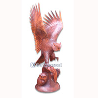 Wooden Owl Handcarved From Suar Wood