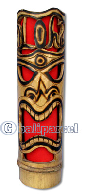 Bamboo Tiki Lampholder (no Wiring Or Hardware Included)