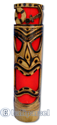 Bamboo Tiki Lampholder (no Wiring Or Hardware Included)