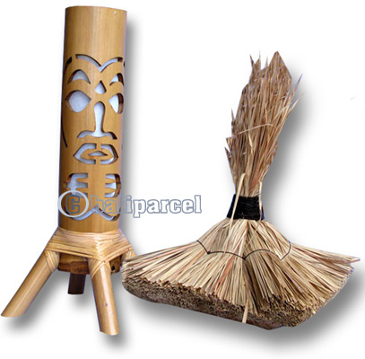 Tiki Bamboo Lamp (Electrical Cable & Hardware Not Included)