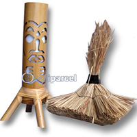 Tiki Bamboo Lamp (Electrical Cable & Hardware Not Included)
