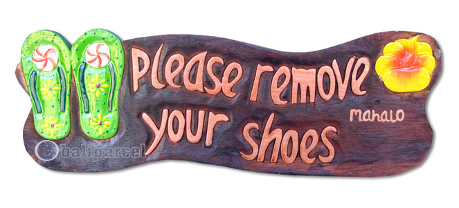 Wooden Sign, Hand Carved From Albesia Wood