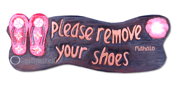 Wooden Sign, Hand Carved From Albesia Wood