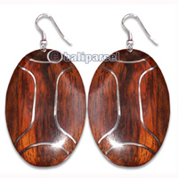 Wooden Earring With Stainless, From Sono Wood