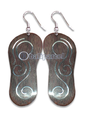 Wooden Earring With Stainless, From Sono Wood