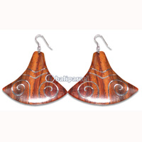 Wooden Earring With Stainless, From Sono Wood