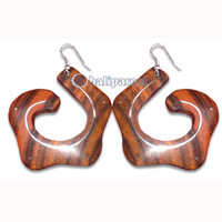 Wooden Earring With Stainless, From Sono Wood