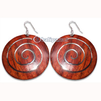 Wooden Earring With Stainless, From Sono Wood