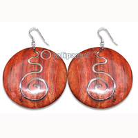 Wooden Earring With Stainless, From Sono Wood