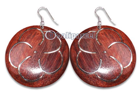 Wooden Earring With Stainless, From Sono Wood