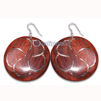 Wooden Earring With Stainless, From Sono Wood