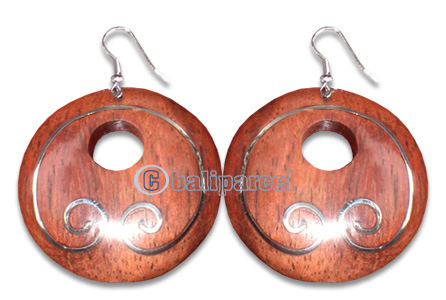 Wooden Earring With Stainless, From Sono Wood