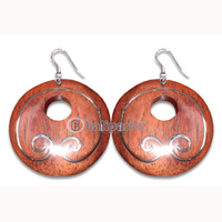 Wooden Earring With Stainless, From Sono Wood