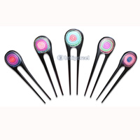 Wooden Hair Stick With Painting, From Sono Wood (mixed Color)