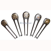 Wooden Hair Stick With Painting, From Sono Wood