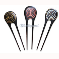 Wooden Hair Stick With Painting, From Sono Wood (mixed Color)