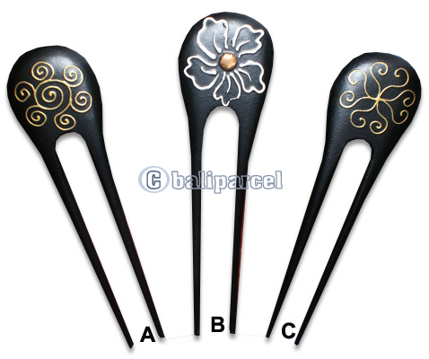 Wooden Hair Stick With Painting, From Sono Wood