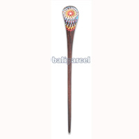 Wooden Hair Stick With Painting, From Sono Wood