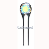 Wooden Hair Stick With Painting, From Sono Wood