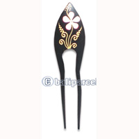 Wooden Hair Stick With Painting, From Sono Wood