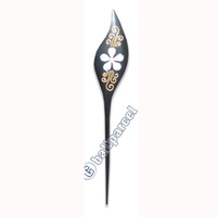 Wooden Hair Stick With Painting, From Sono Wood