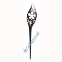 Wooden Hair Stick With Painting, From Sono Wood