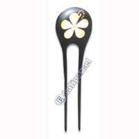 Wooden Hair Stick With Painting, From Sono Wood