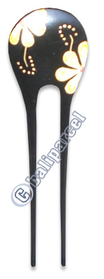Wooden Hair Stick With Painting, From Sono Wood