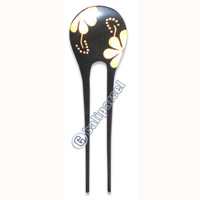 Wooden Hair Stick With Painting, From Sono Wood